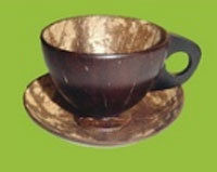 Coconut Shell Tea Cup Set