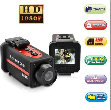 1080P Full HD Extreme Sports Action Camera Waterproof