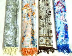 Silk Thread Embroidered Stoles