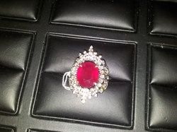 Unique Diamond Ruby Ring