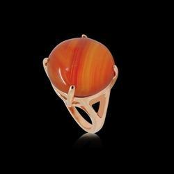 Carnelian Stone Silver Rings