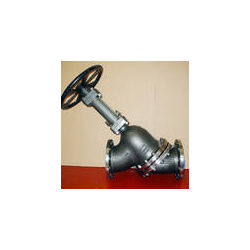 Globe Valve - Metal, Large Size, Silver and Black | High Pressure, Dimensional Accuracy, Durable Performance