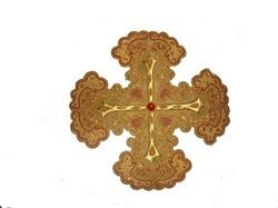 Hand Embroedered Crosses With Border