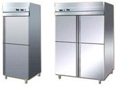 Water Cooler - 304 Grade Stainless Steel, Easy-to-Clean Interior and Exterior, Adjustable Shelves, Door Lock for Safety