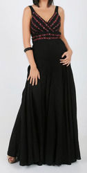 Black Cotton Maxi Dresses