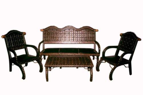 Sofa Set With Iron And Brass Fitting Work