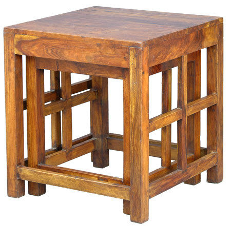 wooden stools