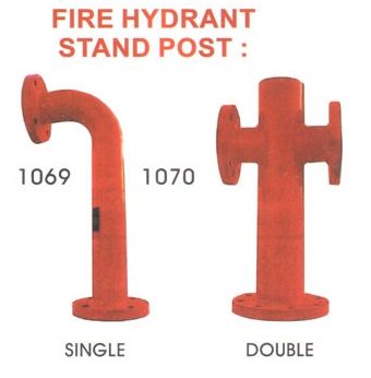 Fire Hydrant Stand Post - IS:226 Mild Steel Flanged Design | High Durability, Expertly Manufactured