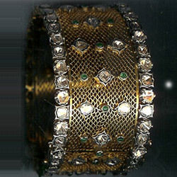 Gold Mesh Victorian Bangles