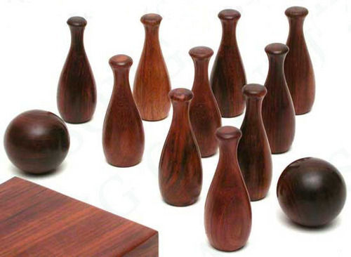 Wooden Mini Bowling Game Set