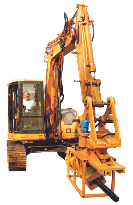 Splitter Mounted On Excavator