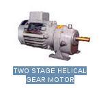 helical geared motor