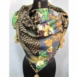 Jacquard And Print Fusion Scarf