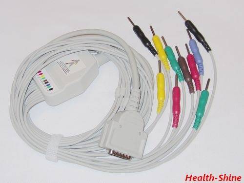 Ge-Mac Ekg Cable With 10 Leadwire