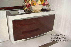 Solid Surface Reception Table