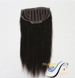 Clip in Half Wig 20 inch Silk Straight