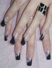 Ranara Black Nails