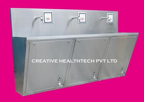 Surgical Scrub Sink - Heavy Gauge Type 304 Stainless Steel | Infrared Sensor Operation, Thermostatic Control, Adjustable Timing Options