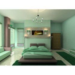 Green Painted Bedroom Designing Service