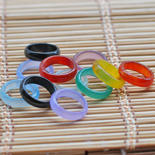 Colorful Agate Rings