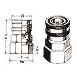 Single Check Valve Quick Release Coupling Sc-07