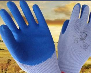 21 Gauge Latex Coated Gloves