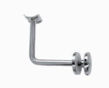 Hand Rail Bracket - Stainless Steel 304/316, 38mm Cap Plates with Curve and Flat Design, Satin Finish and Mirror Polished