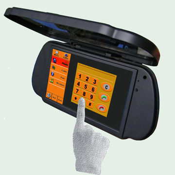 7 Inch Rear View Mirror TFT LCD Monitor With Cover