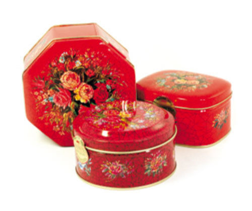 Tea Tin Box - 0.23 mm Tinplate, Dia 215x190x68 mm | Four-Color Print, Custom Sizes Available