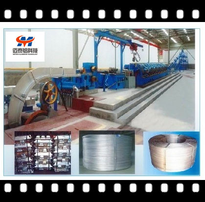 Aluminum Alloy Rod Continuous Casting And Rolling Line - 1.5T-6T Capacity , High Intensity and Heat Resistance Features with Oxide-Free Casting and Automatic Degassing System