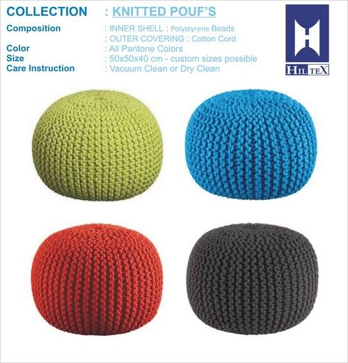 Knitted Poufs