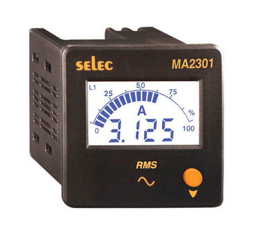 72x72 Mm Dimension Liquid Crystal Display Ammeter - (Ma2301)