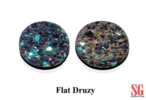 Flat Druzy Round