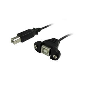 Standard Series USB B Female Panel Mount to B Male Cable