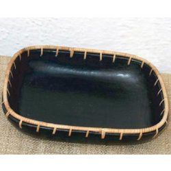 Black Pottery Serving Dish