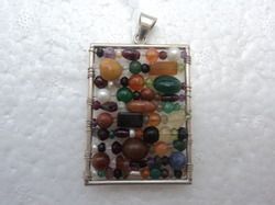 Multi Colour Stone Pendant