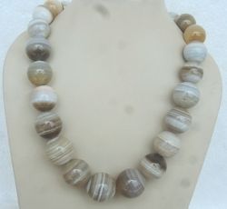 White Lace Agate Necklace