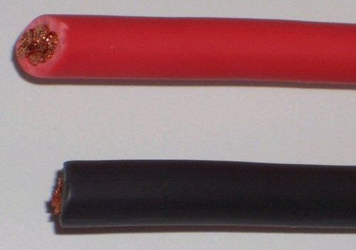 Battery Cables - Flexible Annealed Copper & Copper Clad Aluminum, PVC Insulation in Red, Black, Blue, Orange, Various Sizes from 0.3mm2 to 120mm2 and AWG 6# to 4/0