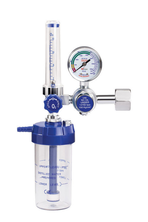 Medical Oxygen Regulator With Humidifier Bottle