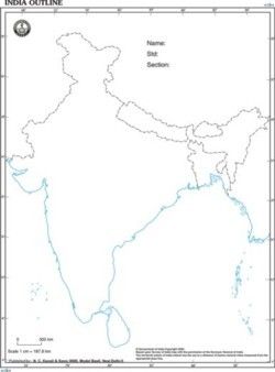 India Outline Map