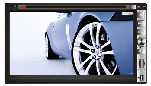 6.95-Inch 2-Din Car Dvd Navigation System With Fixed Panel