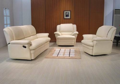 White Recliner Sofa In Half Leather S3001 At Best Shenzhen Green Furniture Co Ltd