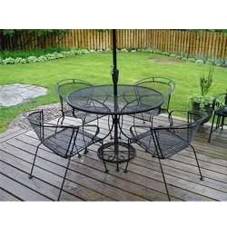 Wrought Iron Table With Chair