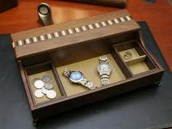Wooden Watch Holder Stand Case
