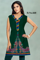 Ladies Green Kurtis