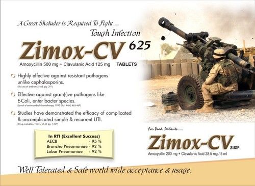  Zimox-CV-625 टैबलेट 