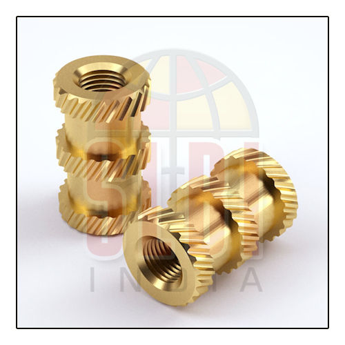 Brass Moulded Inserts - Rectangle, Hex, Oval, Round, Square | High Tensile Strength, Rugged Design