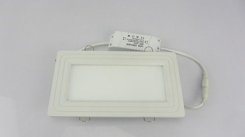 LED Panel Lamp - 210x118x35mm, White Aluminum Hull | 12W Energy-Saving, Long Lifespan of 80,000 Hours, Eye-Friendly Cool, Natural, and Warm Light Options