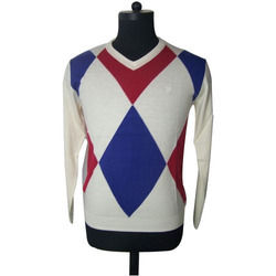 Big Argyle Design Sweater