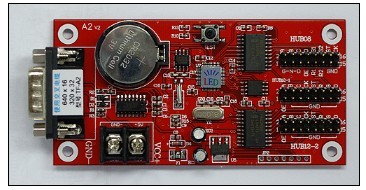 LED Display Controller Card - 640x16, 320x32, 320x16, 160x32 Pixels | Supports GIF, SWF, Multiple Color Borders, Rain & Fountain Effects
